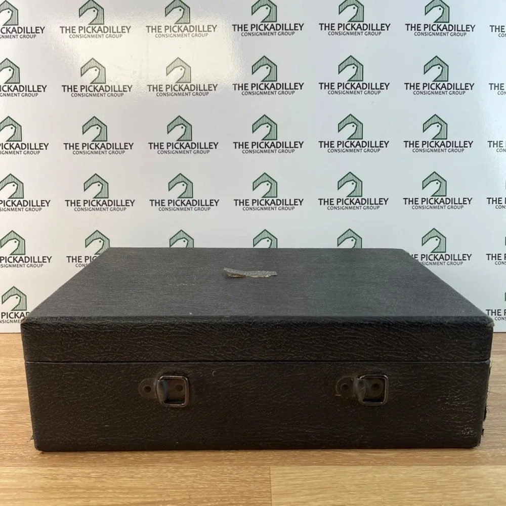 Vintage SVE Picturol Projector Case Black Hard Shell Carrying Box 1940s Chicago